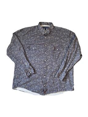Lucchese Bootmaker Paisley Pearl Snap Shirt Men’s Size 2XL Western Cowboy Rodeo